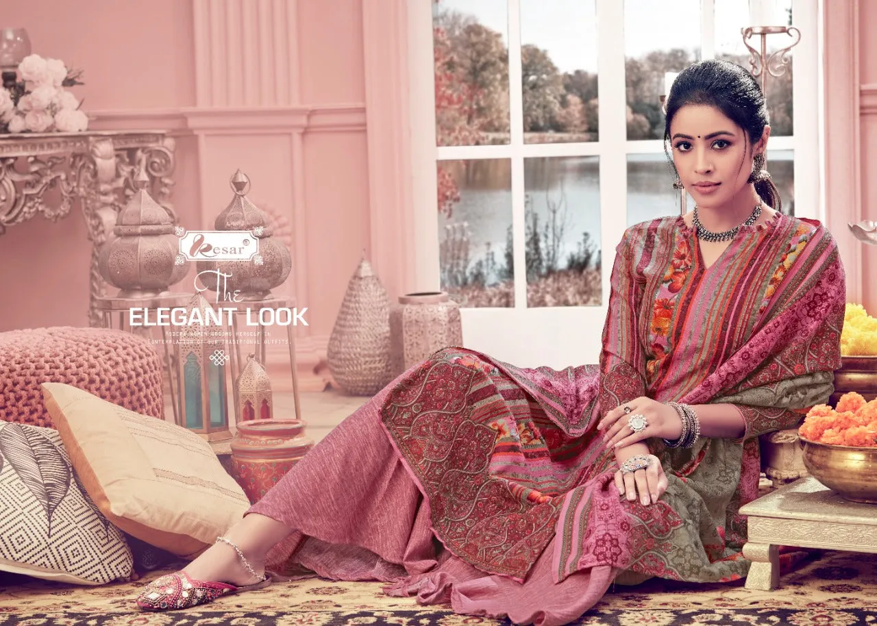 Kesar Presents Emli Pure Pashmina Printed Fancy Designer Salwar Kameez