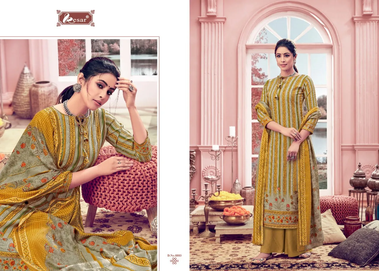 Kesar Presents Emli Pure Pashmina Printed Fancy Designer Salwar Kameez
