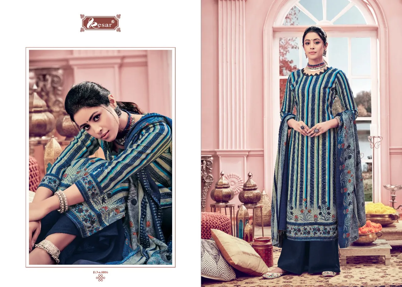 Kesar Presents Emli Pure Pashmina Printed Fancy Designer Salwar Kameez