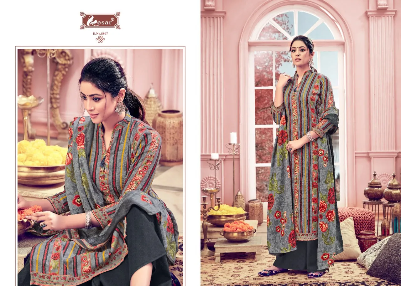 Kesar Presents Emli Pure Pashmina Printed Fancy Designer Salwar Kameez