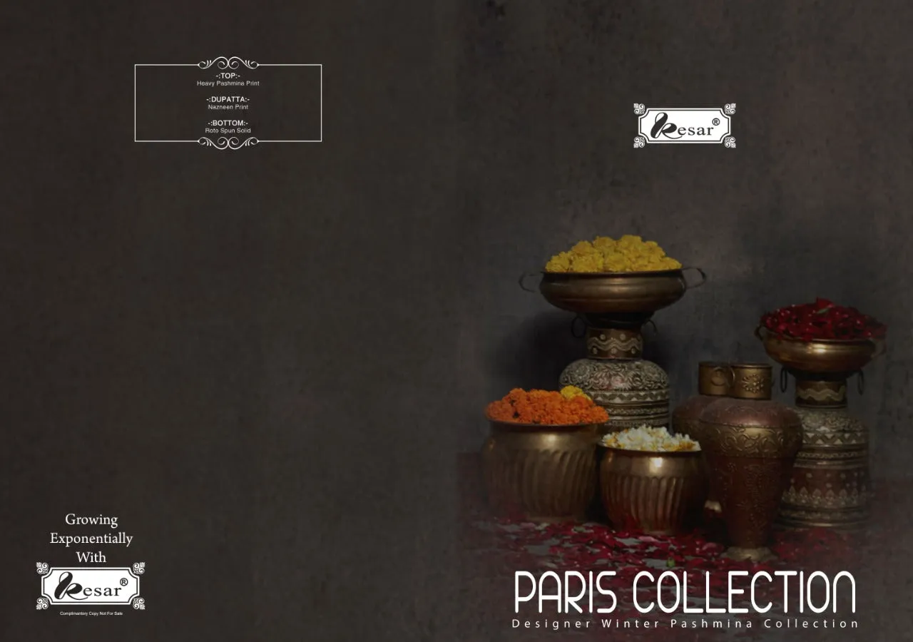 Kesar Presents Paris Collection Pashmina Printed Fancy Designer Salwar Kameez
