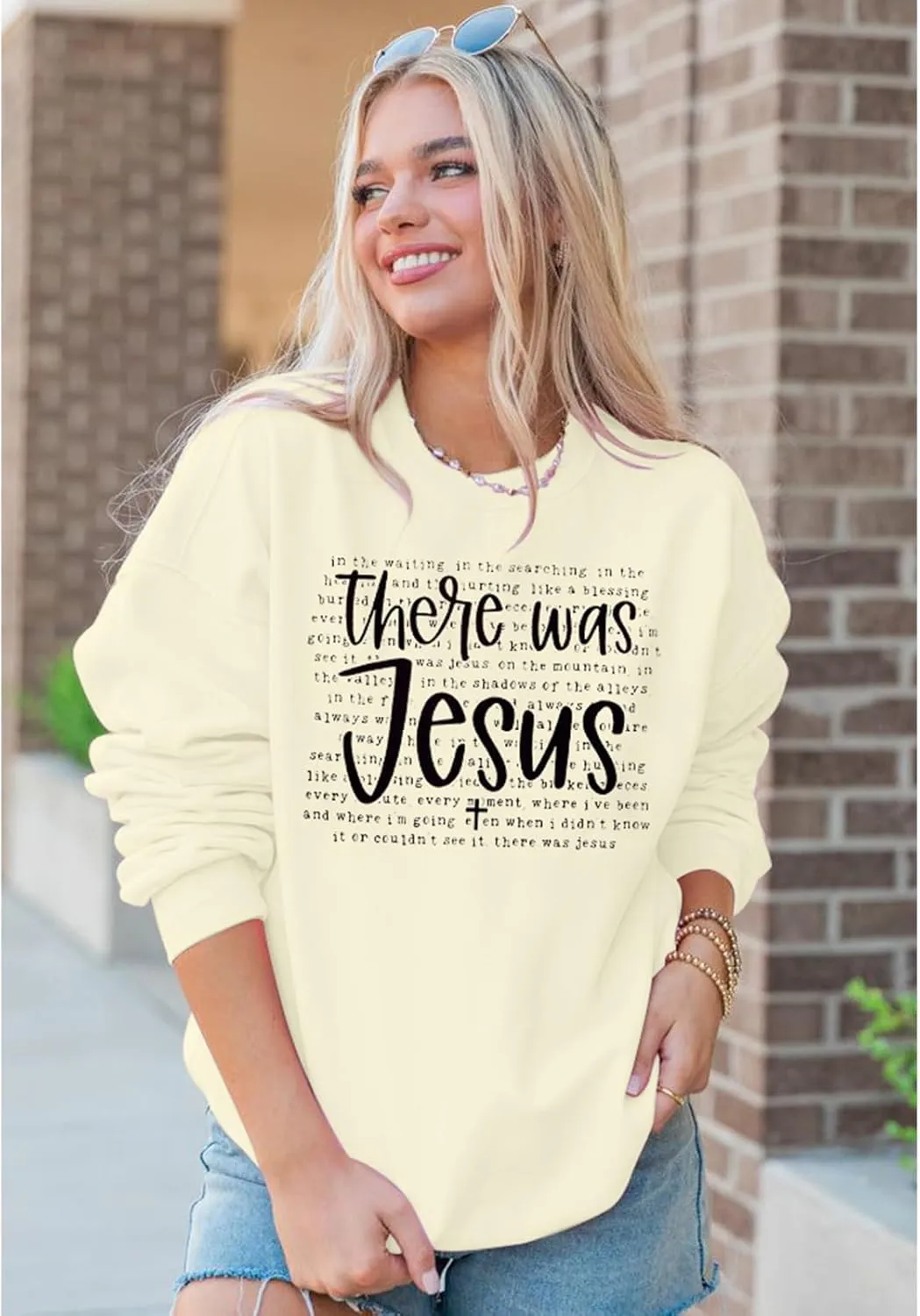 KIDDAD Christian Sweatshirts for Women Jesus Sweatshirt Bible Verse Sweatshirt Fruits of the Spirit Long Sleeve Pullover