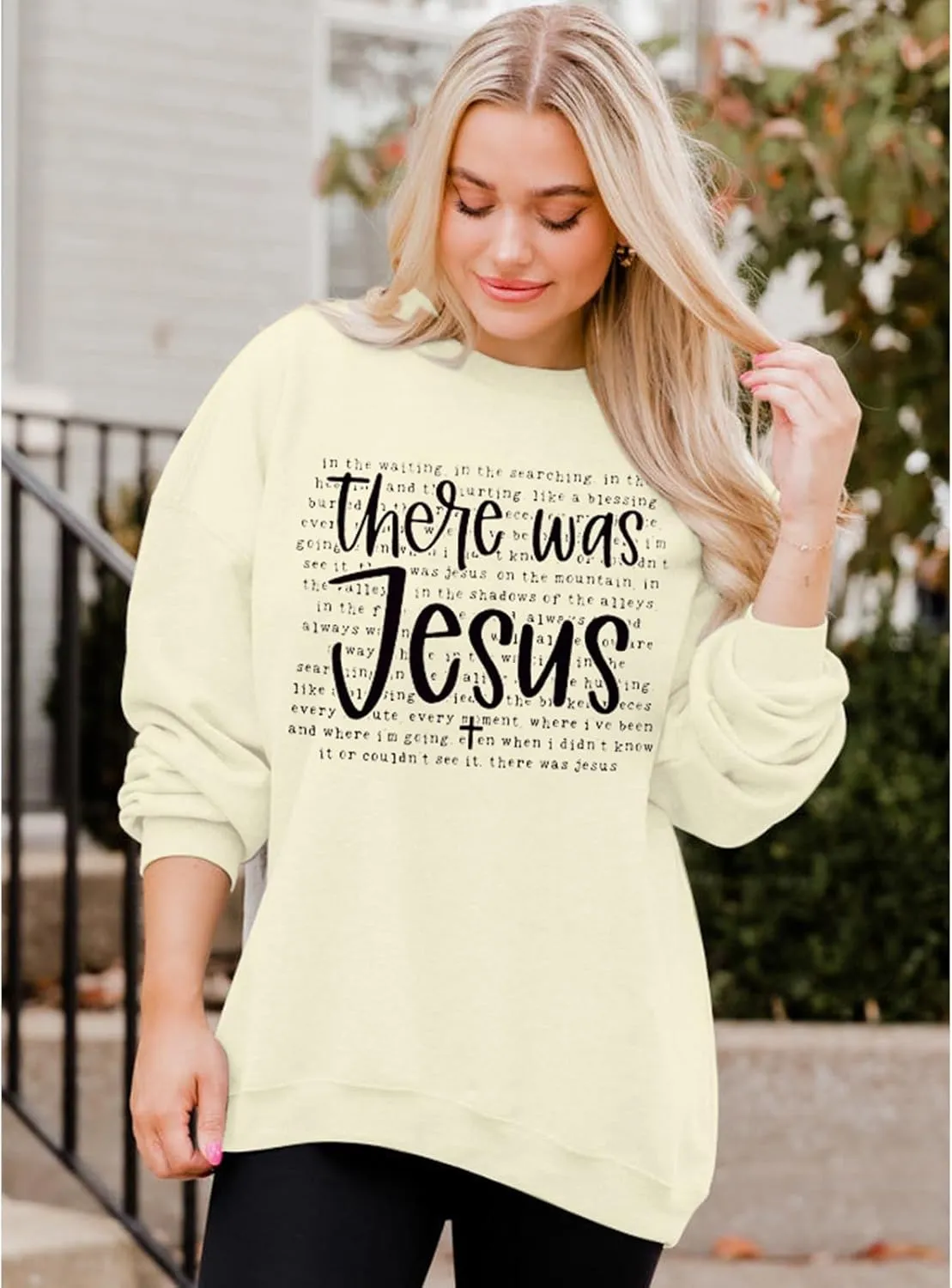 KIDDAD Christian Sweatshirts for Women Jesus Sweatshirt Bible Verse Sweatshirt Fruits of the Spirit Long Sleeve Pullover