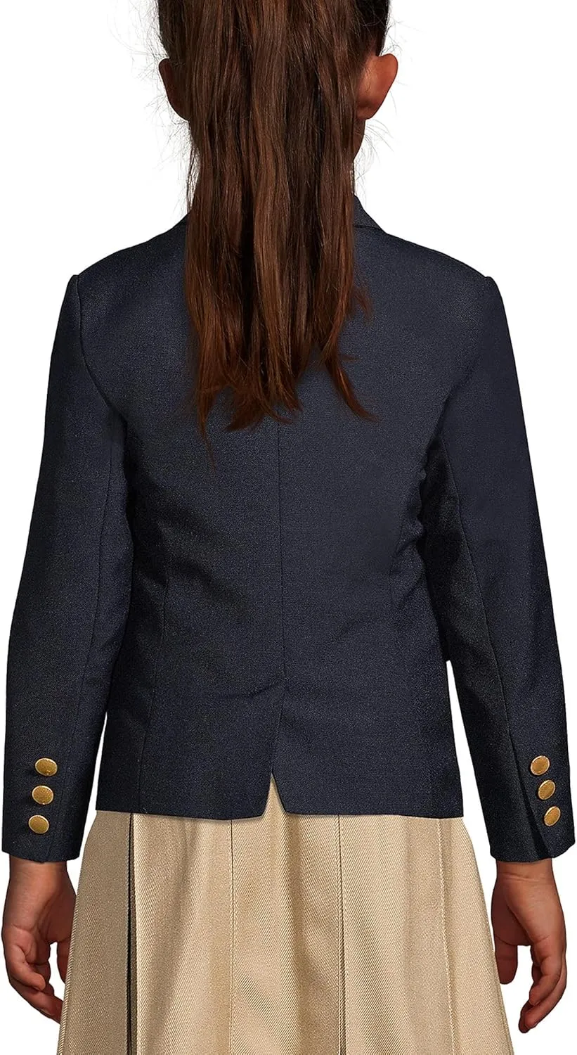 Lands' End School Uniform Girls Hopsack Blazer