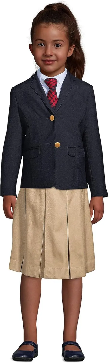 Lands' End School Uniform Girls Hopsack Blazer
