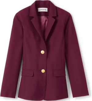 Lands' End School Uniform Girls Hopsack Blazer