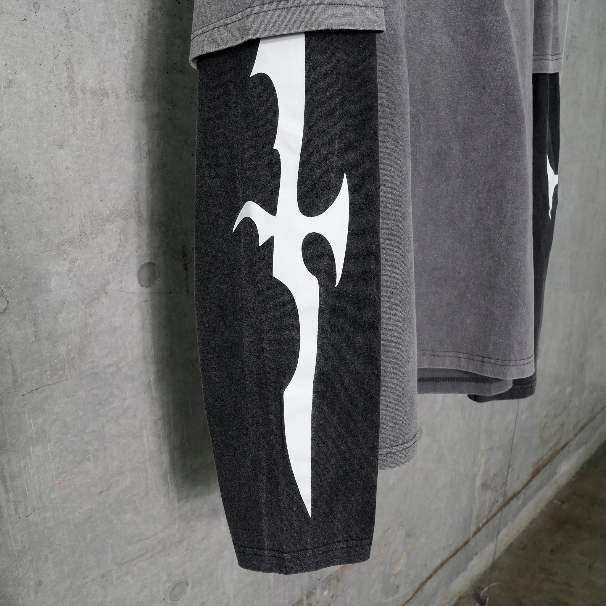 LAYERED LONG SLEEVE / BLACK