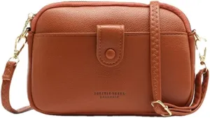 Leather Crossbody for Women Small Size Handbag Mobile Pone Pouch Casual Purse