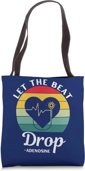 Let the beat drop adenosine vintage sunset Tote Bag