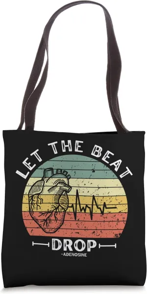 Let the beat drop adenosine vintage sunset Tote Bag