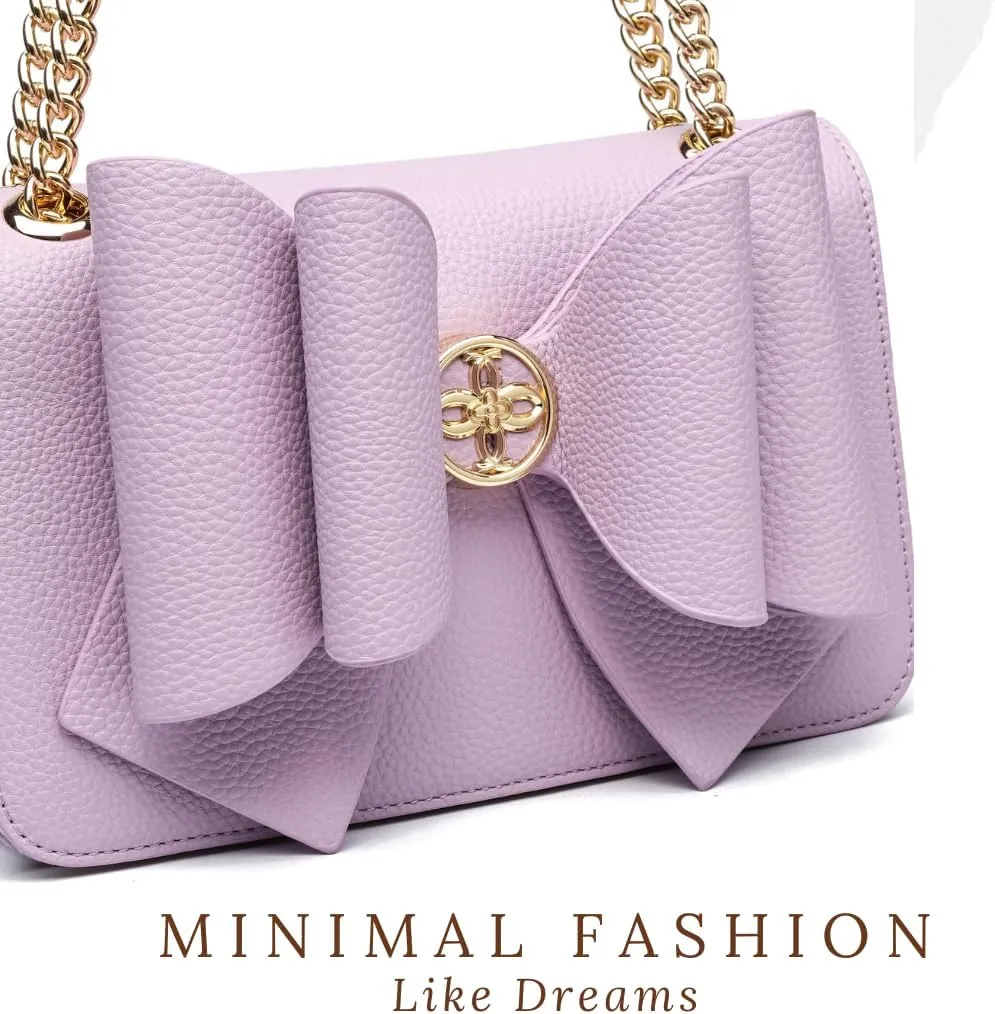 Like Dreams Small Purses for Women | Vegan Leather Cute Bow Purse | Elegant Crossbody Small Handbags for Women