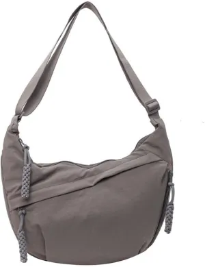 Limorence Crossbody Bag, Limorence Women's Fashion Plain Color Nylon Crossbody Hobo Bag