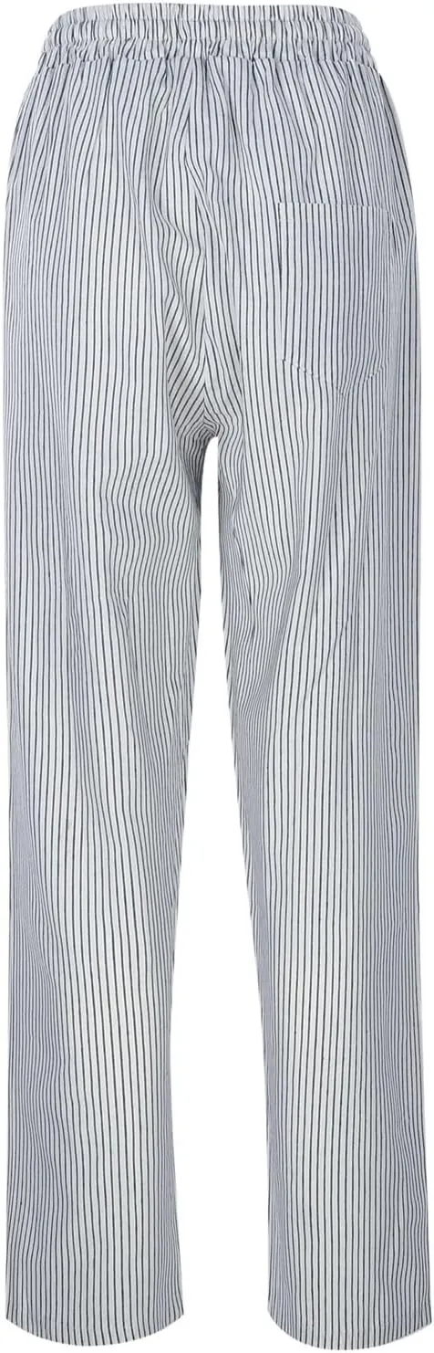 Linen Pants for Women 2025 Striped Drawstring Button Down Straight Wide Leg Trousers Casual Loose Baggy Ankle Pants