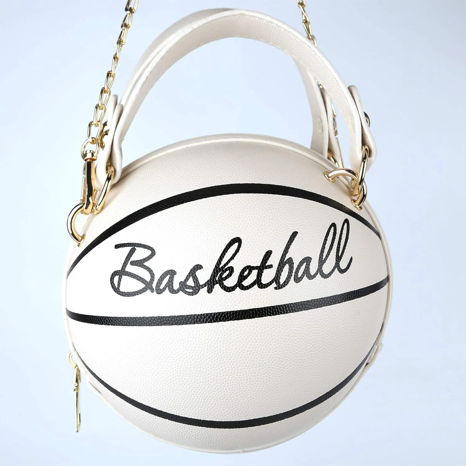LoveWLC basketball Shaped purse Cross Body Bag,PU Handbag Shoulder Bag for Girls Women