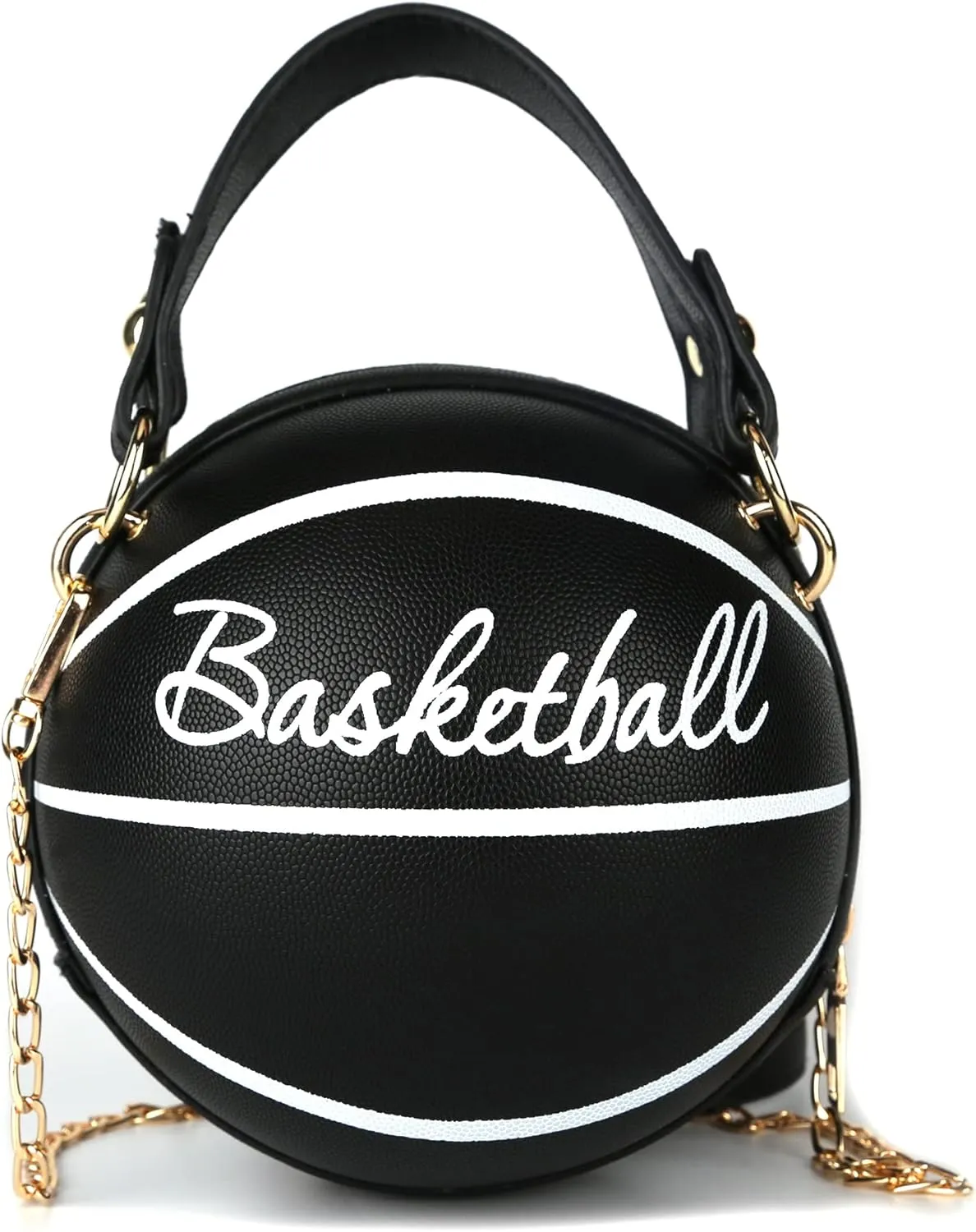 LoveWLC basketball Shaped purse Cross Body Bag,PU Handbag Shoulder Bag for Girls Women