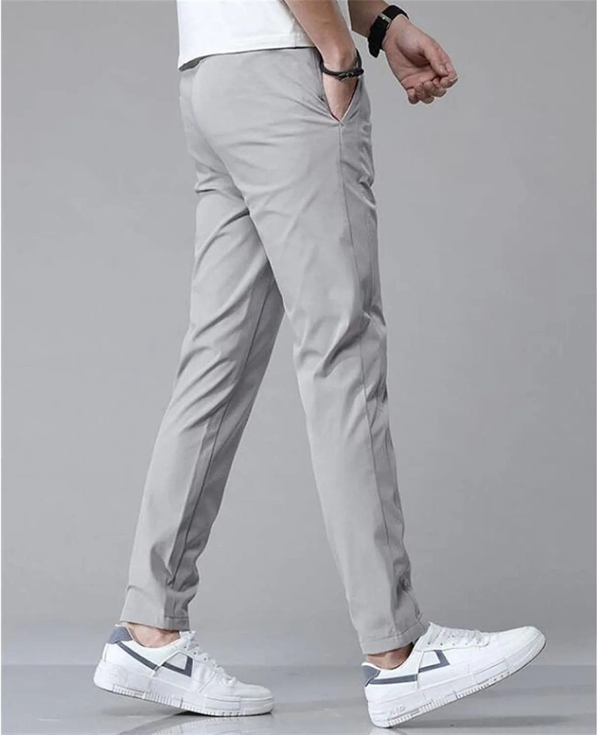 Mens Cargo Pants Men's Casual Pants Stretch Pants with Deep Pockets Loose Fit Casual Jogging Trousers for