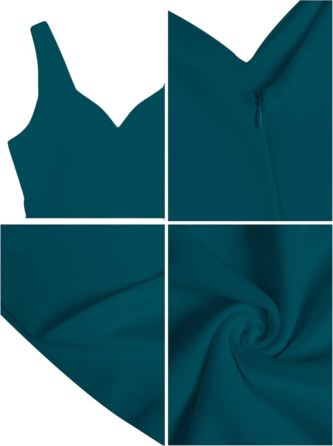 Missufe Women's Sleeveless Sweetheart Fit and Flared A-Line Swing Party Cocktail Mini Tank Dress