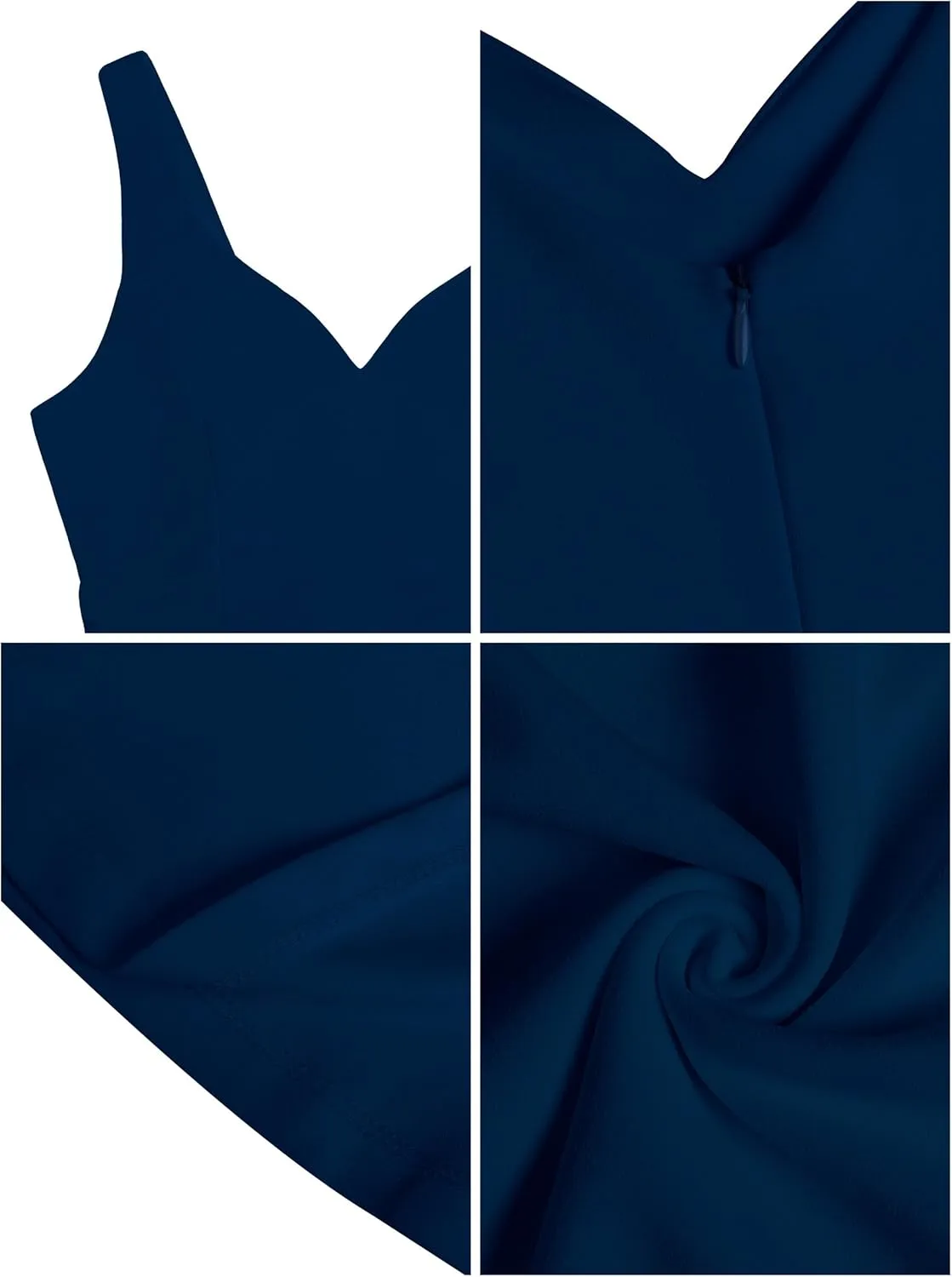 Missufe Women's Sleeveless Sweetheart Fit and Flared A-Line Swing Party Cocktail Mini Tank Dress