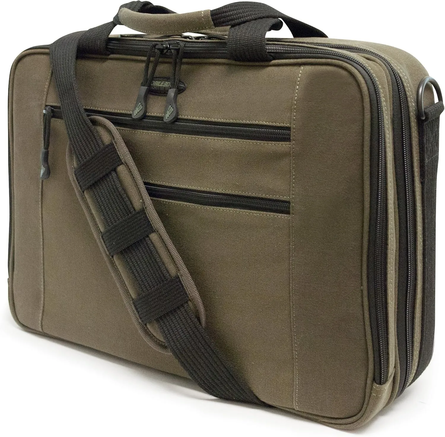 Mobile Edge Canvas Briefcase Compatible with 16 PC and 17 MacBook,