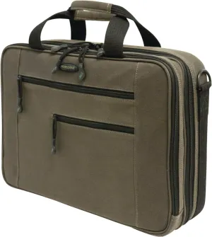 Mobile Edge Canvas Briefcase Compatible with 16 PC and 17 MacBook,