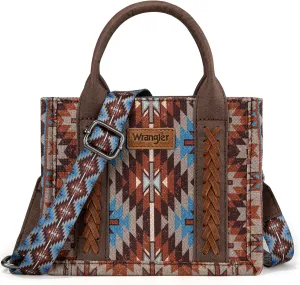Montana West x Wrangler Mini Tote Bag for Women Boho Aztec Crossbody Purse Top Handle Handbags