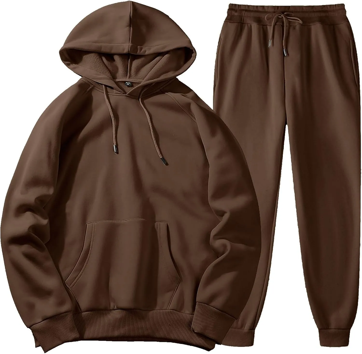 Muyise Men's Jogging Tracksuit 2 Piece Athletic Outfit Long Sleeve Hoodie and Pants Sports Athletic Sweatsuit Pullover Suits
