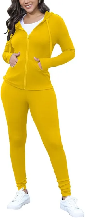 Nimsruc Two Piece Outfits for Women Casual Bodycon Sweatsuits