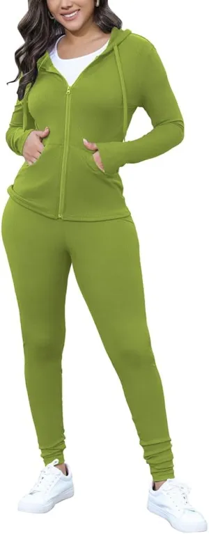 Nimsruc Two Piece Outfits for Women Casual Bodycon Sweatsuits