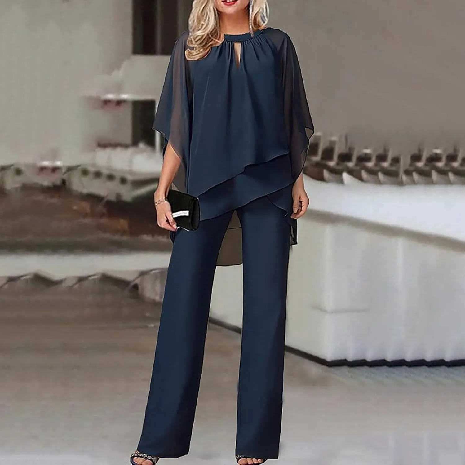 Pants Suits for Women Dressy Sexy 2023 Trendy Blazer and Pants Set Business Wedding Pant Suits Formal 2 Piece Outfits