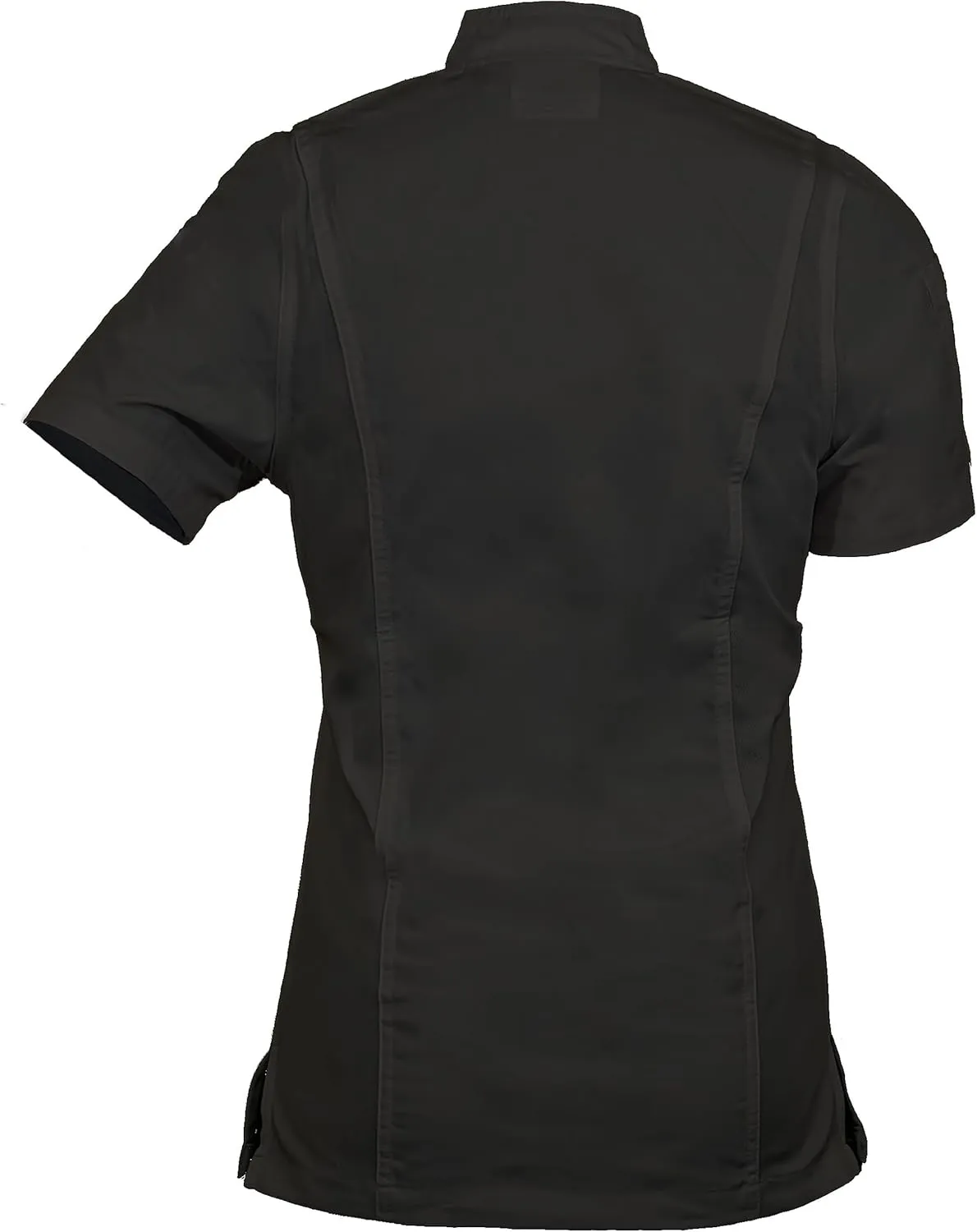 Personalized Women's Short Sleeve Zipper Chef Coat