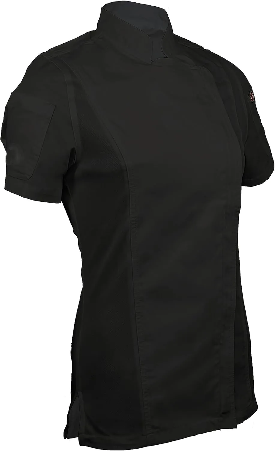Personalized Women's Short Sleeve Zipper Chef Coat