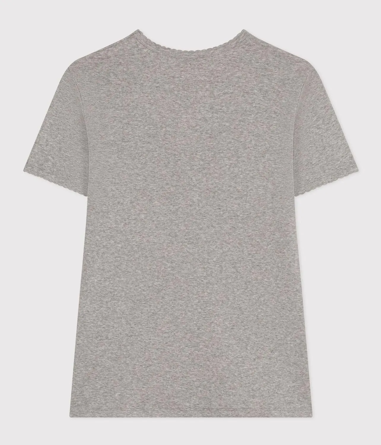 Petit Bateau Women's Iconic Cocotte Stitch Cotton T-Shirt Grey Color Sizes XXS-XL