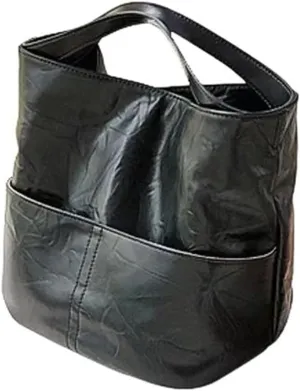 Portable Soft Leather Bucket Bag For Women, Joker-Inspired Crossbody Bag With Hand-Scratched Detail