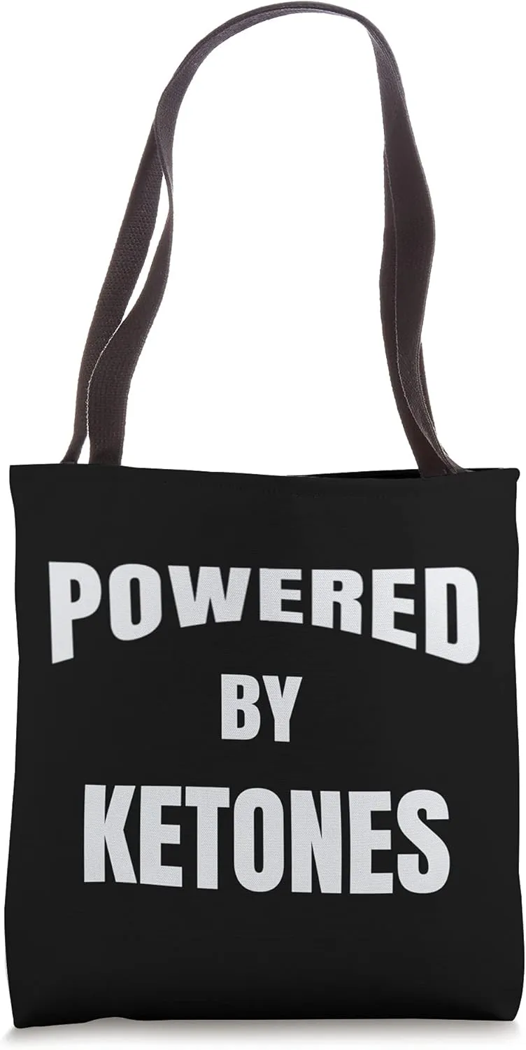 Powered By Ketones great idea for the keto diet fan Tote Bag