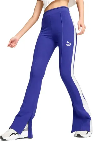 PUMA Womens T7 Play Paris Flared Leggings Casual - Blue - Size L