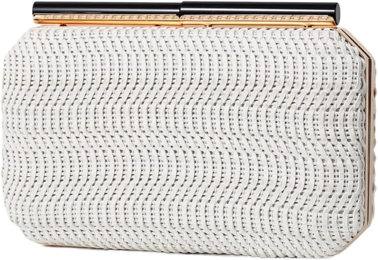 Rattan Handbag Shoulder Bags for Women Woven Clutch 2025 Straw Purses Crossbody Shoulder Phone Wallet Vintage