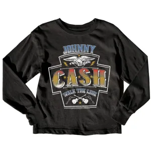 Rowdy Sprout - Johnny Cash Organic Long Sleeve in Black