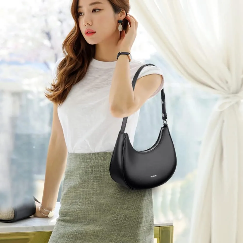 Shoulder Cute Hobo Tote Handbag Small Purse with Zipper Closure 2 Strapes