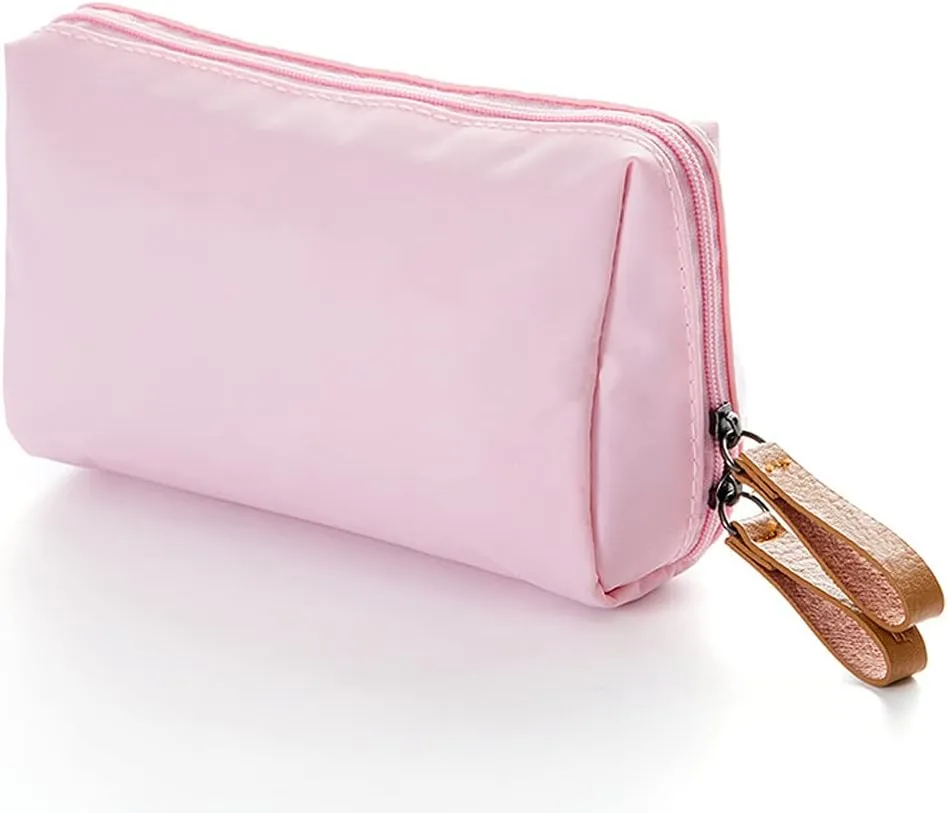 Small Makeup Bag for Purse, Makeup Pouch Small Cosmetic Bag Mini Portable Handbag for Women and Girls (Black)