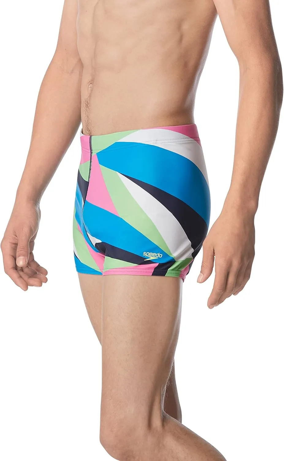 Speedo Men's Swimsuit Square Leg Printed
