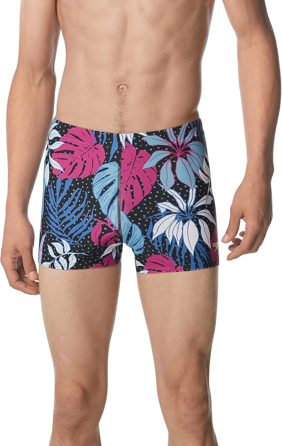 Speedo Men's Swimsuit Square Leg Printed