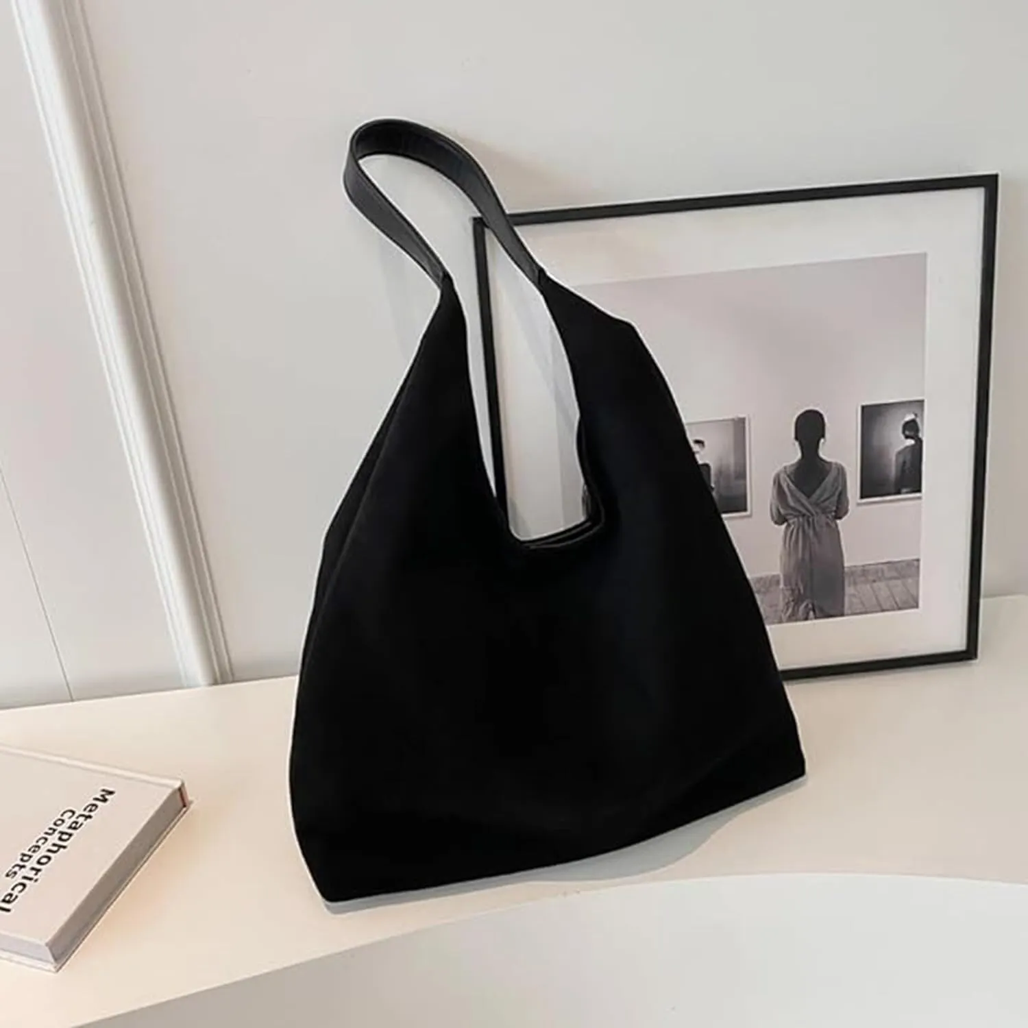Suede Bucket Bag Crossbody Hobo Shoulder Tote Handbag for Women Large Slouchy Purse Suede Handbags Collection
