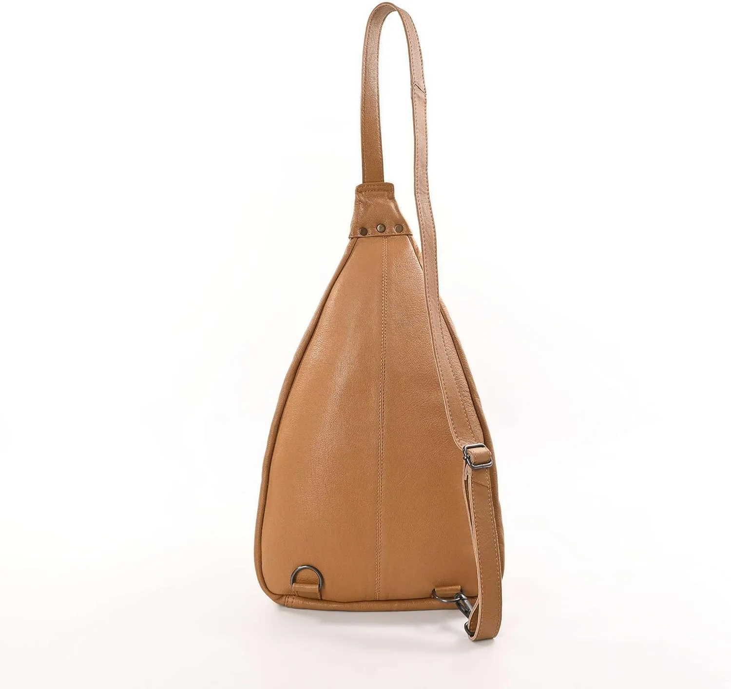 Sunset Serenade Sling Cowhide Hair on Crossbody Bag - Hand Tooled Unisex Sling Backpack