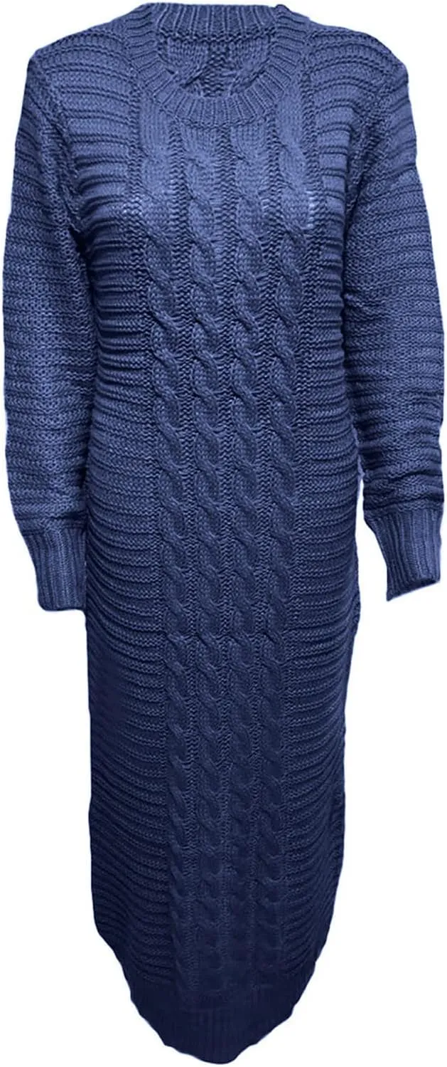 Sweater Dresses for Women,Sexy Bodycon Long Sleeve Dress for Winter Plus Size Pullover Dress for Party Evening