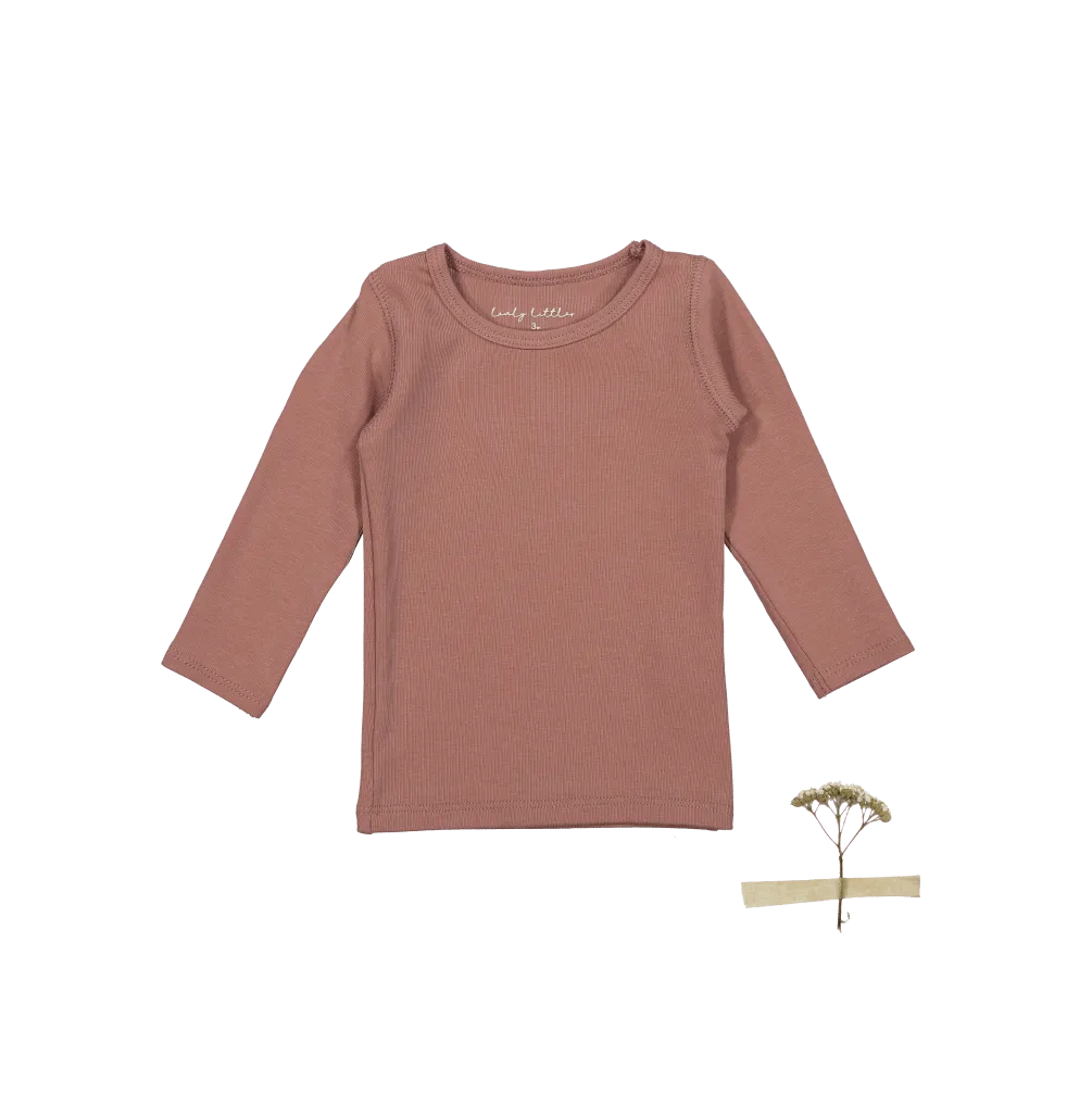 The Long Sleeve Tee - Rosewood