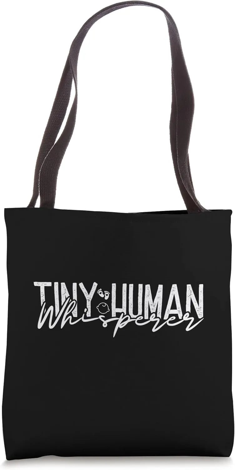 Tiny Human Whisperer Infant Doctor Pediatrics Tote Bag