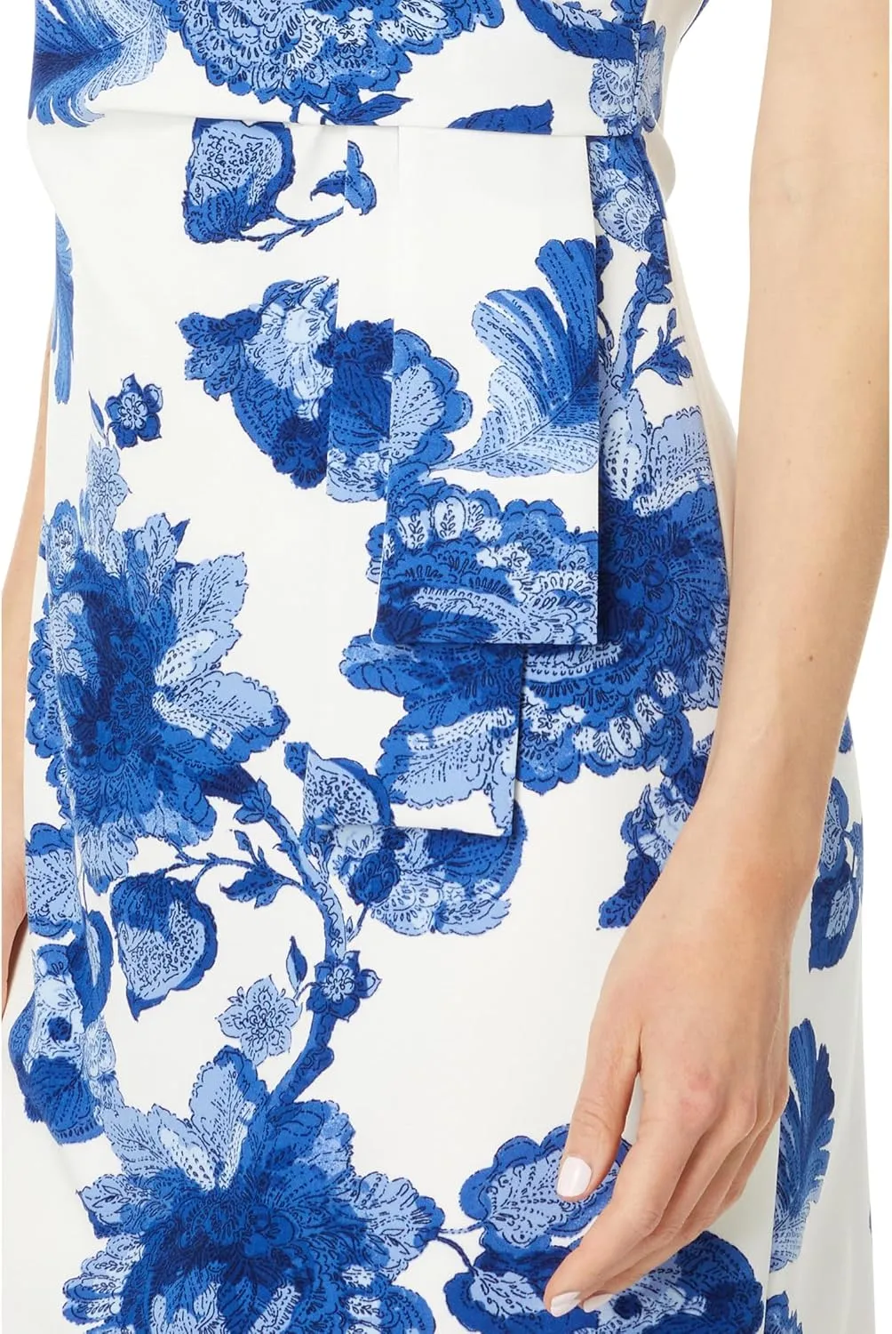 Tommy Hilfiger Women's Sleeveless Boat Neck Fold Detail Sheath Mini Dress