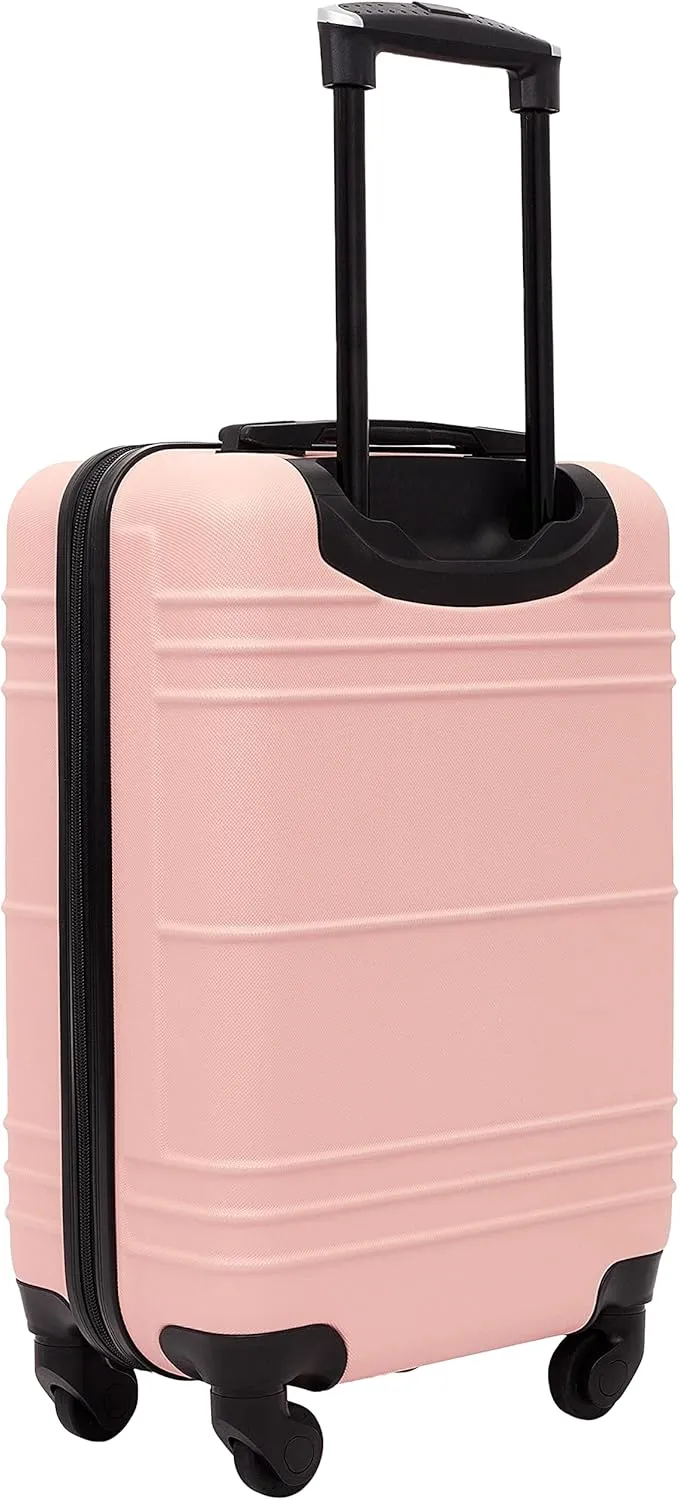 Travelers Club Richmond Spinner Luggage, Rose Gold, Carry-On 22-Inch