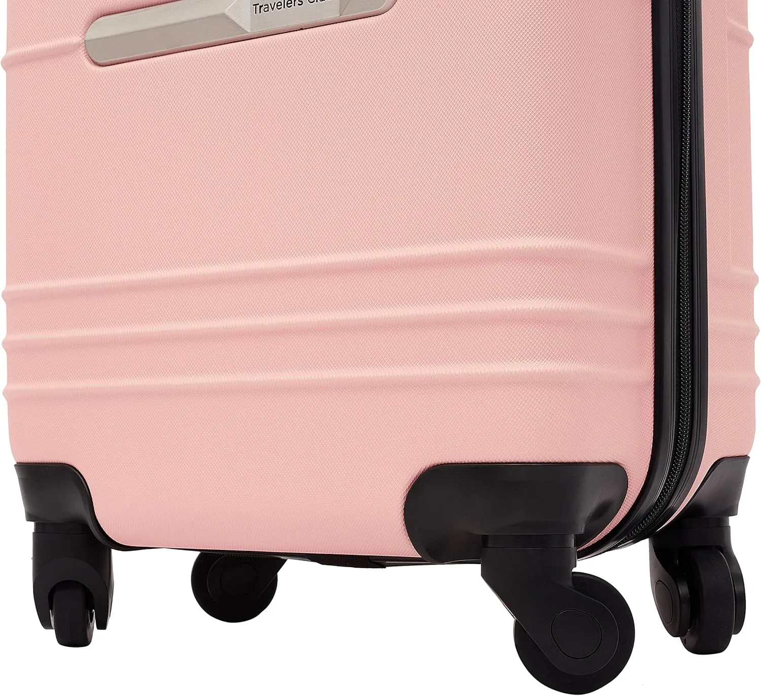 Travelers Club Richmond Spinner Luggage, Rose Gold, Carry-On 22-Inch