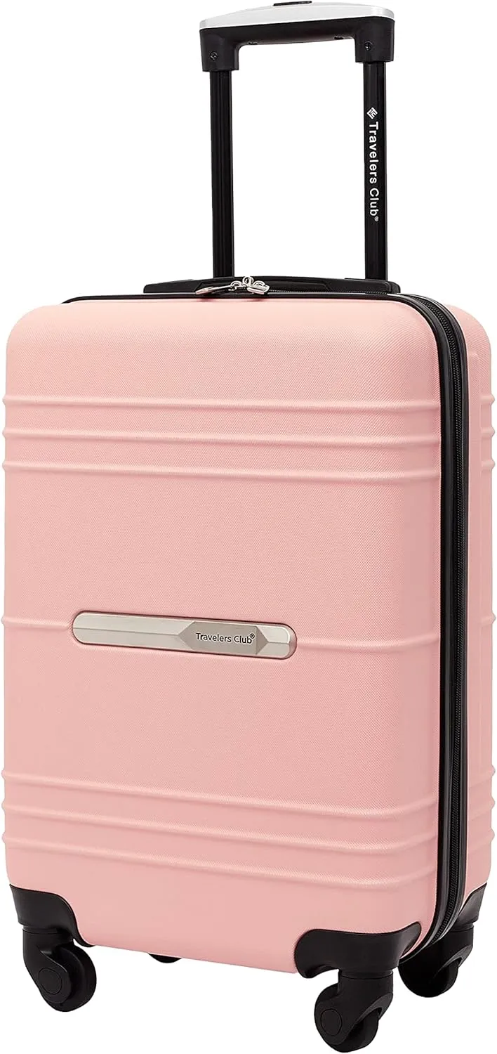 Travelers Club Richmond Spinner Luggage, Rose Gold, Carry-On 22-Inch